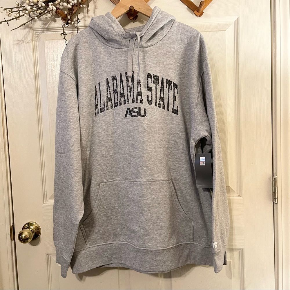 Russell Athletic Gray Alabama State Hoodie